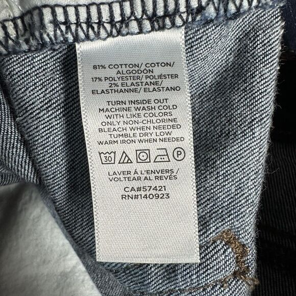 Loft SKINNY Womens Size 4 Blue Mid Rise Jeans Denim Pants Ann Taylor 28x27.5 - Picture 9 of 10